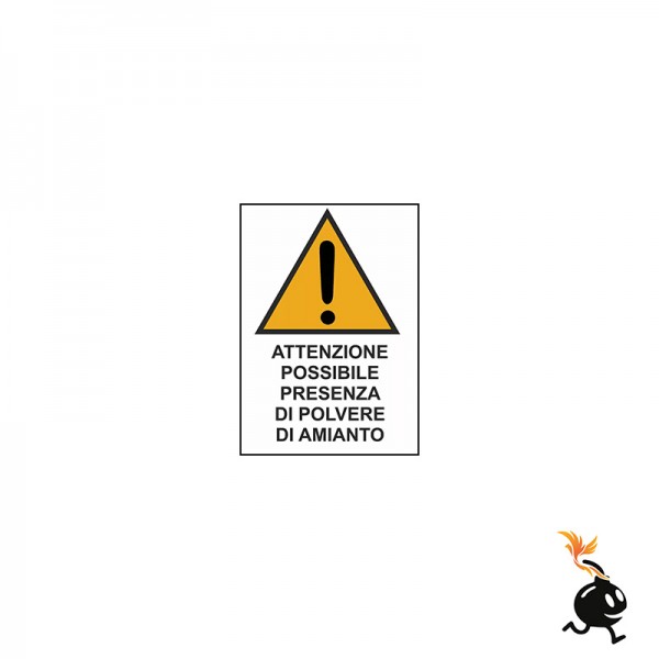 00537 - CARTELLO SEGNALETICO - ATTENZIONE PROIEZIONE SCHEGGE