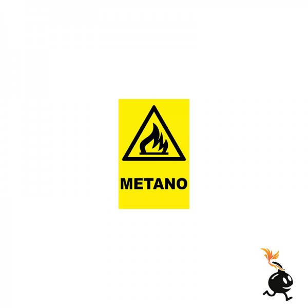 00417 - CARTELLO SEGNALETICO - METANO