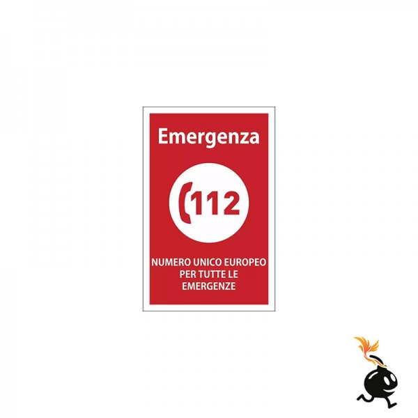 00409 - CARTELLO SEGNALETICO - NUMERO UNICO EUROPEO
