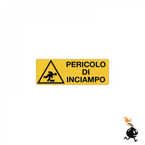00393 - CARTELLO SEGNALETICO - PERICOLO DI INCIAMPO