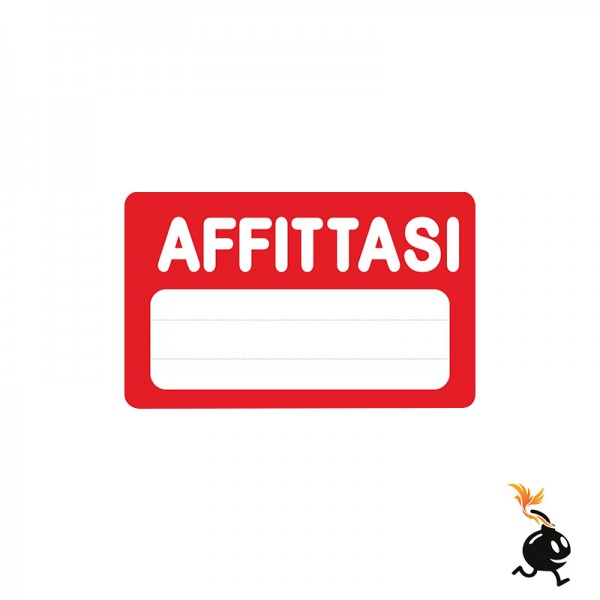 00260 - CARTELLO SEGNALETICO - AFFITTASI
