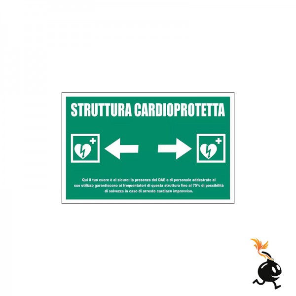 00312 - CARTELLO SEGNALETICO - STRUTTURA CARDIOPROTETTA
