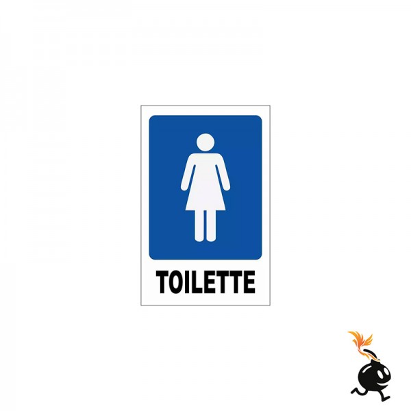 00301 - CARTELLO SEGNALETICO - TOILETTE WOMAN DONNA