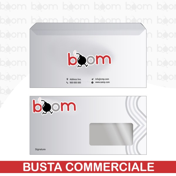 Busta Commerciale 11x22 Stampa