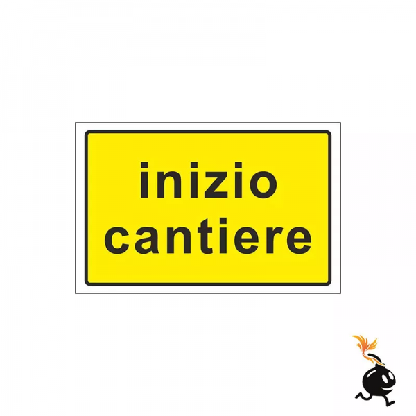 00112 - CARTELLO SEGNALETICO - INIZIO CANTIERE