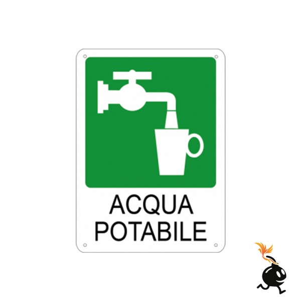 00846 - CARTELLO SEGNALETICO - ACQUA POTABILE