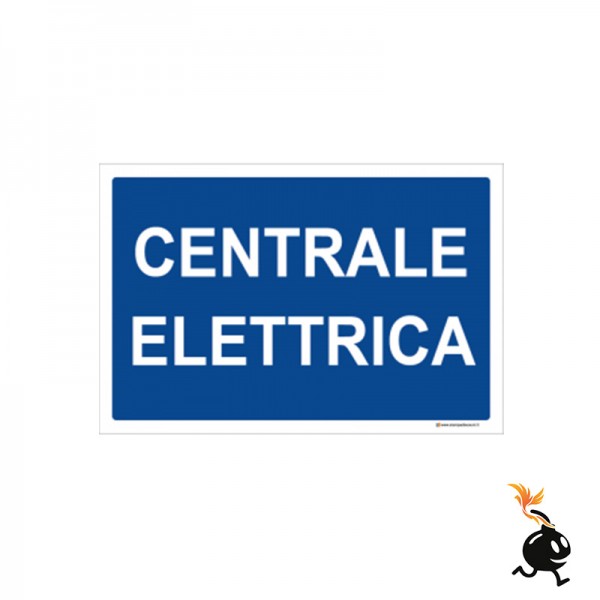 00920 - CARTELLO SEGNALETICO - CENTRALE ELETTRICA