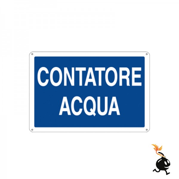 00929 - CARTELLO SEGNALETICO - CONTATORE ACQUA
