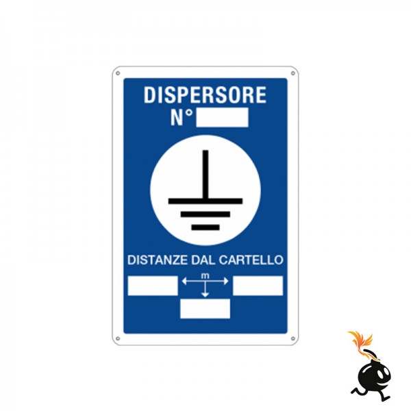 00936 - CARTELLO SEGNALETICO - DISPERSORE N