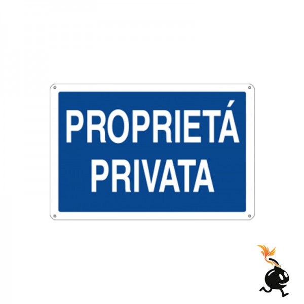 00983 - CARTELLO SEGNALETICO - PROPRIETA PRIVATA