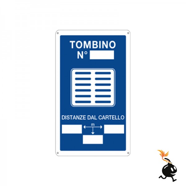 00999 - CARTELLO SEGNALETICO - TOMBINO N