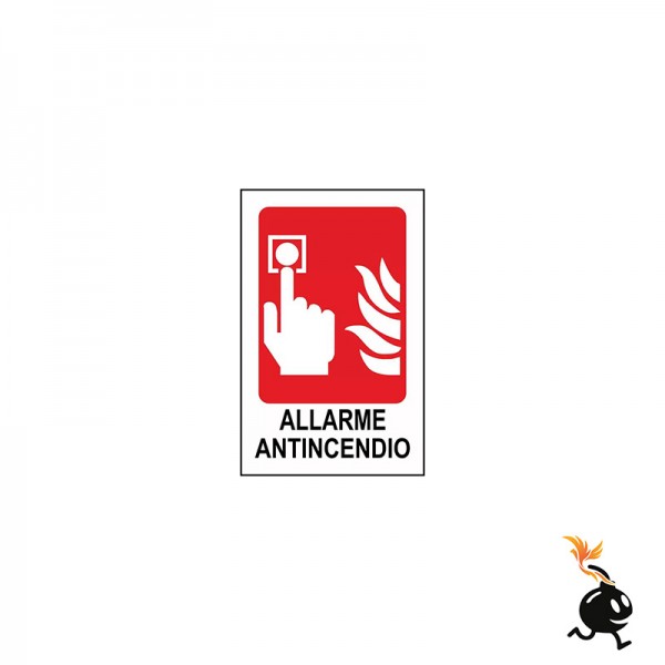 00598 - CARTELLO SEGNALETICO - ALLARME ANTINCEDIO